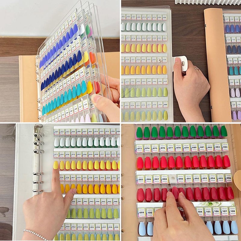 Nail Color Display Book, Magnetic Nail Swatches Book, Professional Nails Art Salon Design Display Booklet for Manicurist, No Need Pasting and Glue - Image 4